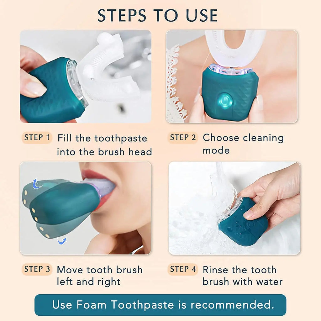WashRadiant U-Shaped Automatic Toothbrush